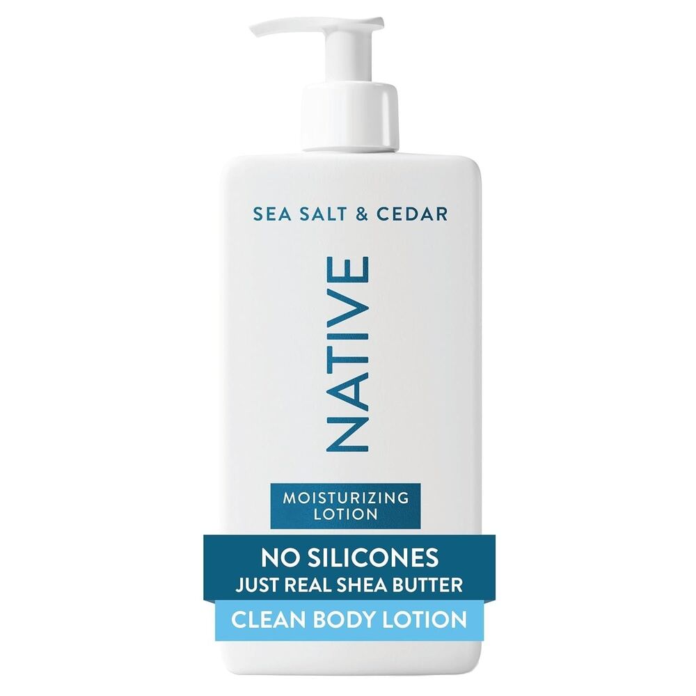 Native Body Lotion Contains Naturally Sea Salt & Cedar Moisturizers 16.5oz Dry
